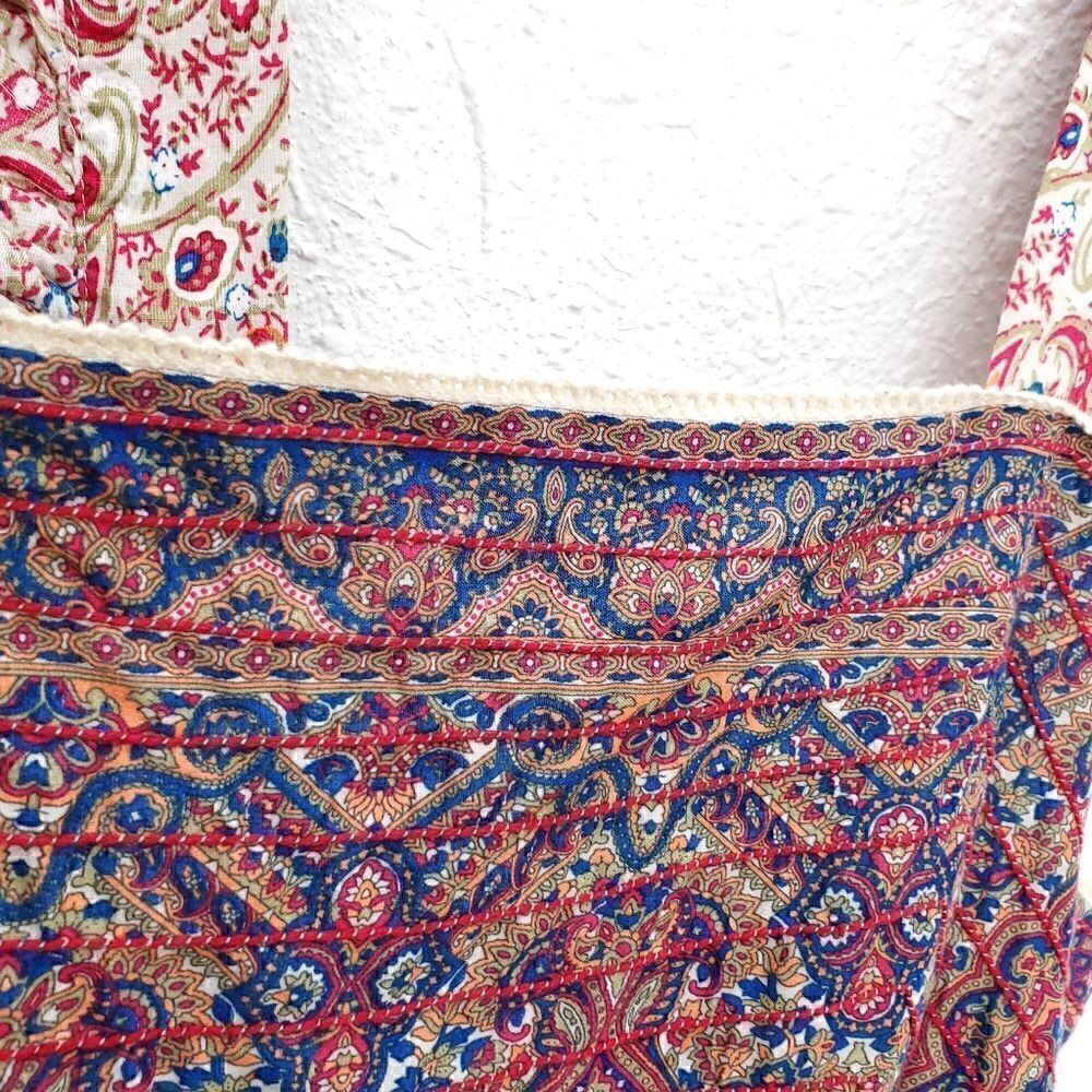NWT HAUTE HIPPIE Paisley Embroidered Tiered Ruffle Maxi Dress - Picture 5 of 16